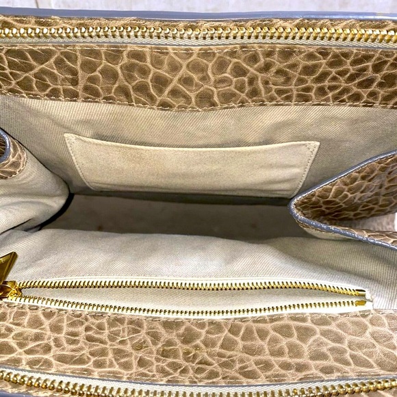 Marc Jacobs RARE Lock Key Lock It Up Pebbled Leather Camille Purse EUC 12” X 17” - Picture 6 of 7